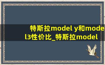 特斯拉model y和model3性价比_特斯拉model y和model3哪个更高端